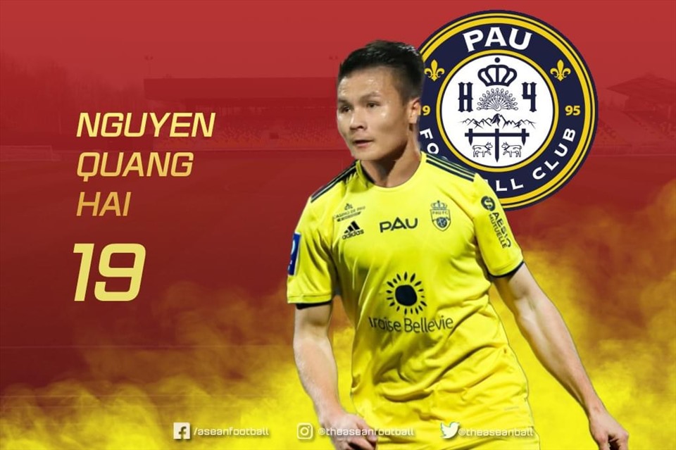 Quang Hải gia nhập Pau FC thi đấu tại Ligue 2. Ảnh: Asian Football