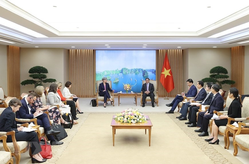 Thủ tướng Phạm Minh Chính đề nghị Chính phủ mới của Australia triển khai hiệu quả các văn kiện hợp tác quan trọng đã ký kết. Ảnh: TTXVN