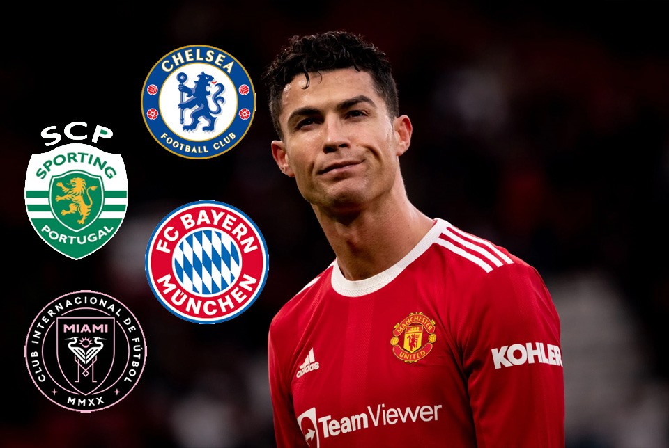 Một loạt đội bóng được liên hệ với Ronaldo trong hè 2022. Ảnh: Metro.