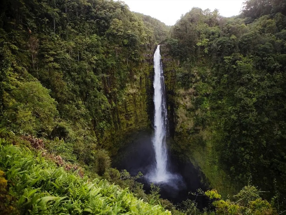 Thác Akaka nằm trên Đảo Lớn của Hawaii.