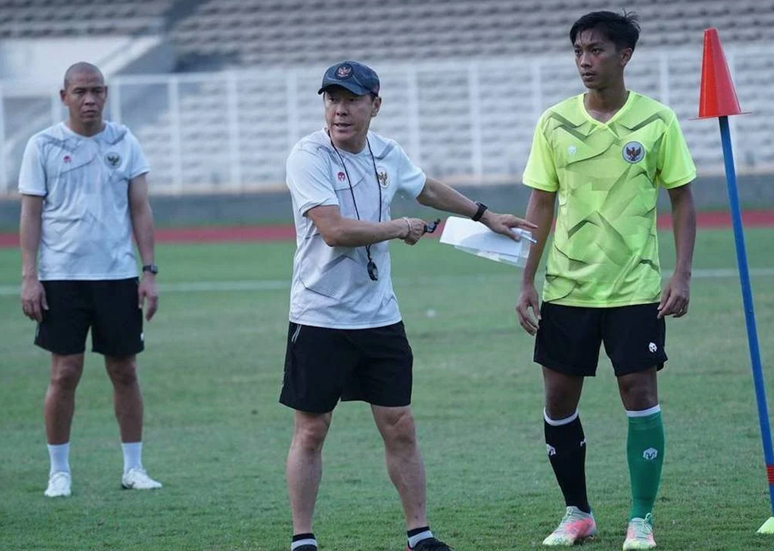 U19 Indonesia thất bại trong trận giao hữu trước thềm U19 Đông Nam Á 2022. Ảnh: Bola