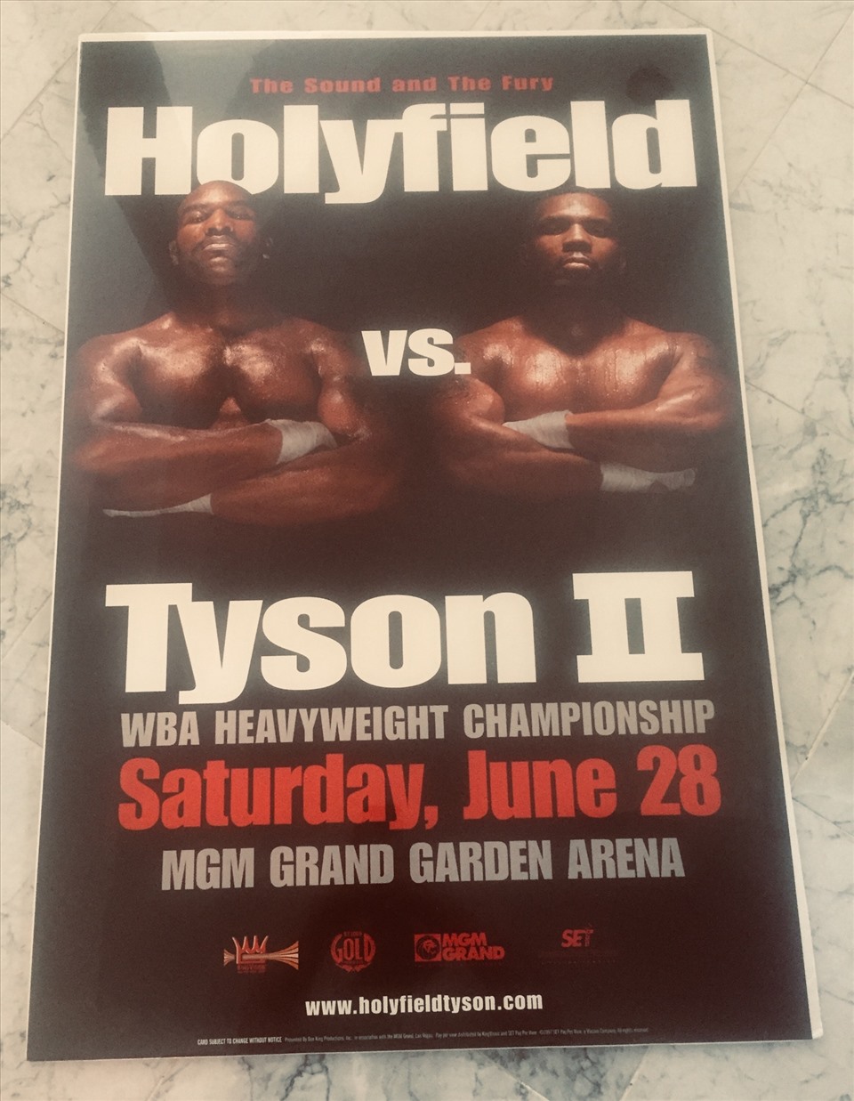 Trận tái đấu giữa Holyfield và Tyson rất được quan tâm... Ảnh: Twitter