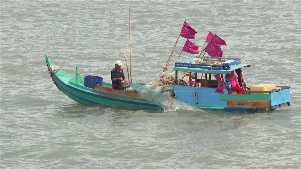 Ngư dân cửa biển Gành Hào, Bạc Liêu khai thác gần bờ
