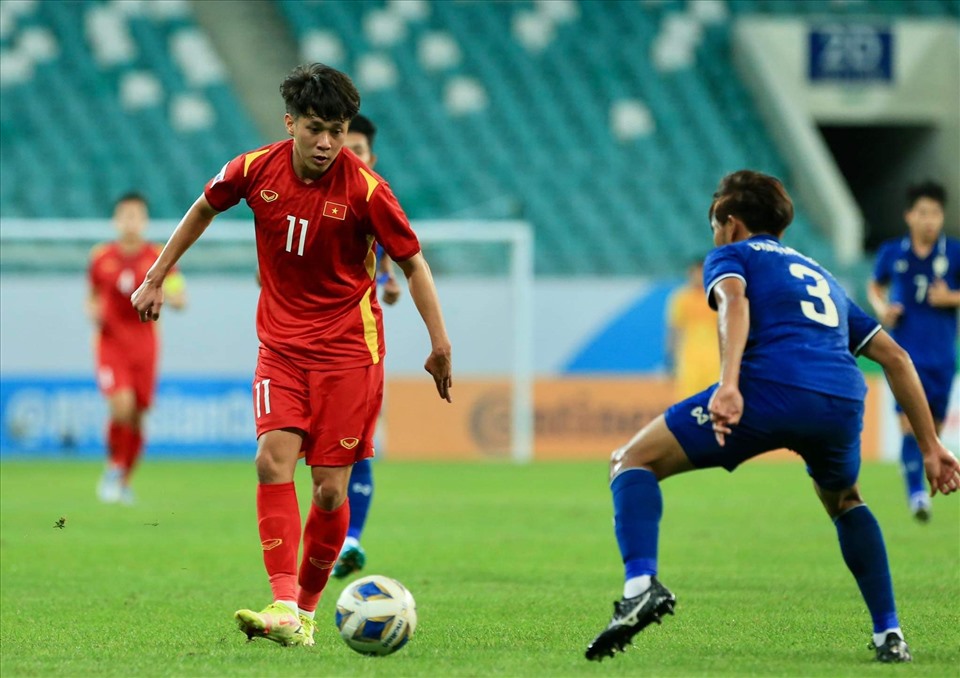 U23 Việt Nam cần ghi nhiều bàn thắng trước U23 Malaysia. Ảnh: Trung Thu