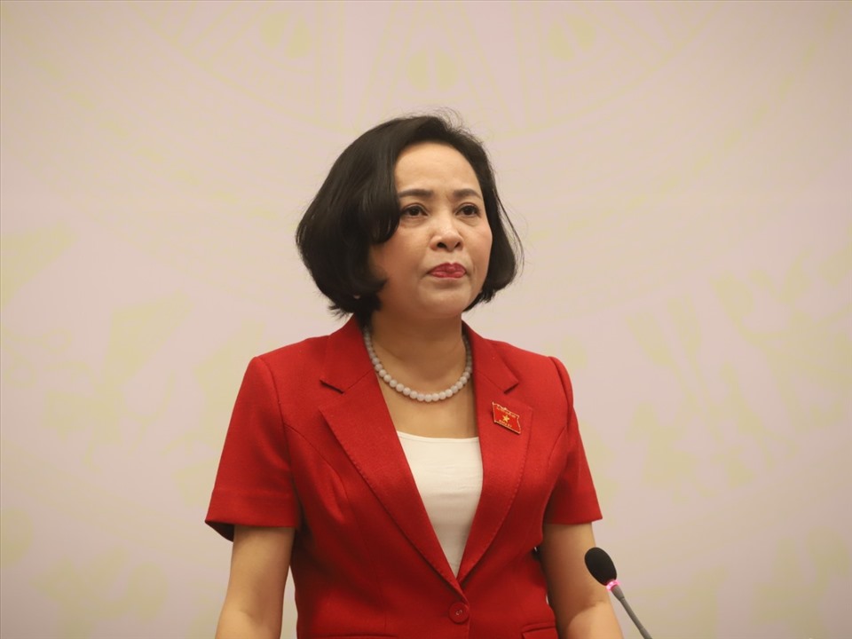bà Nguyễn Thị Thanh - Trưởng ban Công tác đại biểu.