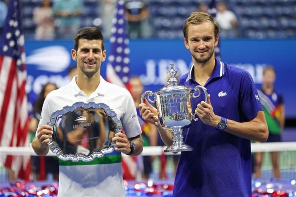 Nhưng thách thức ở US Open sẽ nhiều hơn sau khi Nole thua Daniil Medvedev ở trận chung kết năm ngoái. Ảnh: US Open