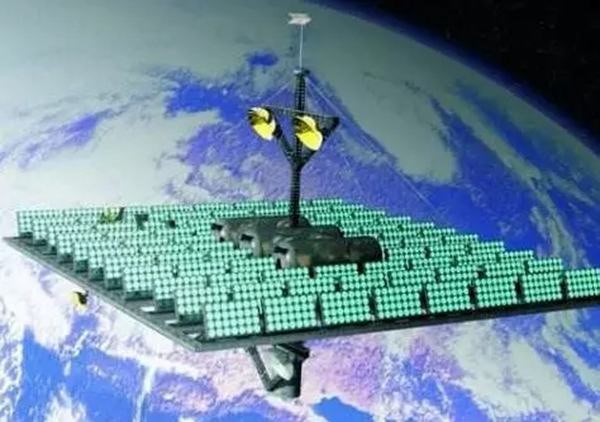 Concept of future Chinese space solar power plant.  Photo: China Daily