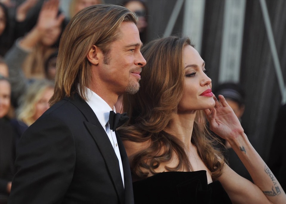Angelina và Brad từng được mệnh danh là cặp đôi vàng của Hollywood. Ảnh: AFP.
