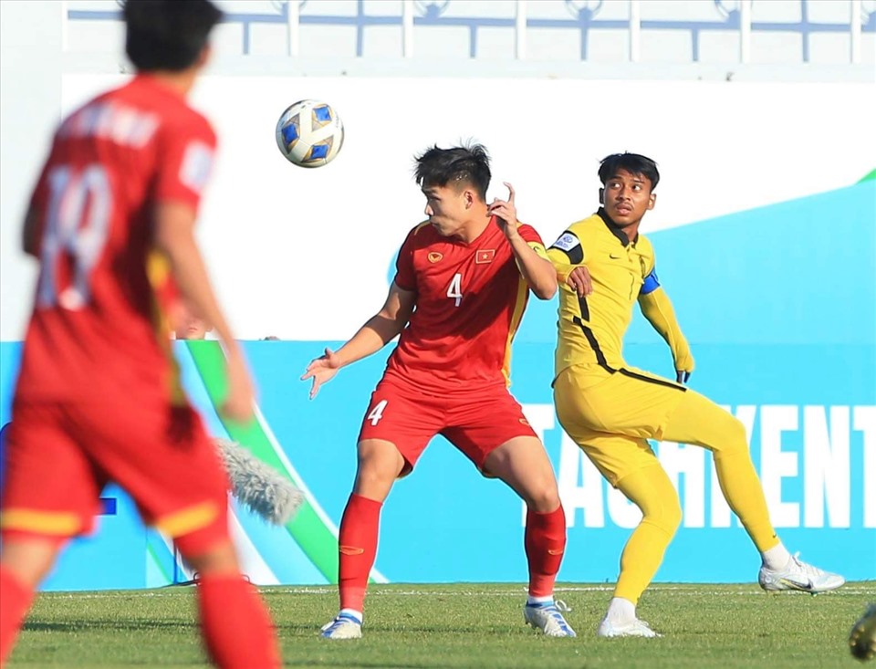 Hàng thủ U23 Việt Nam ghi dấu ấn lớn. Ảnh: Trung Thu