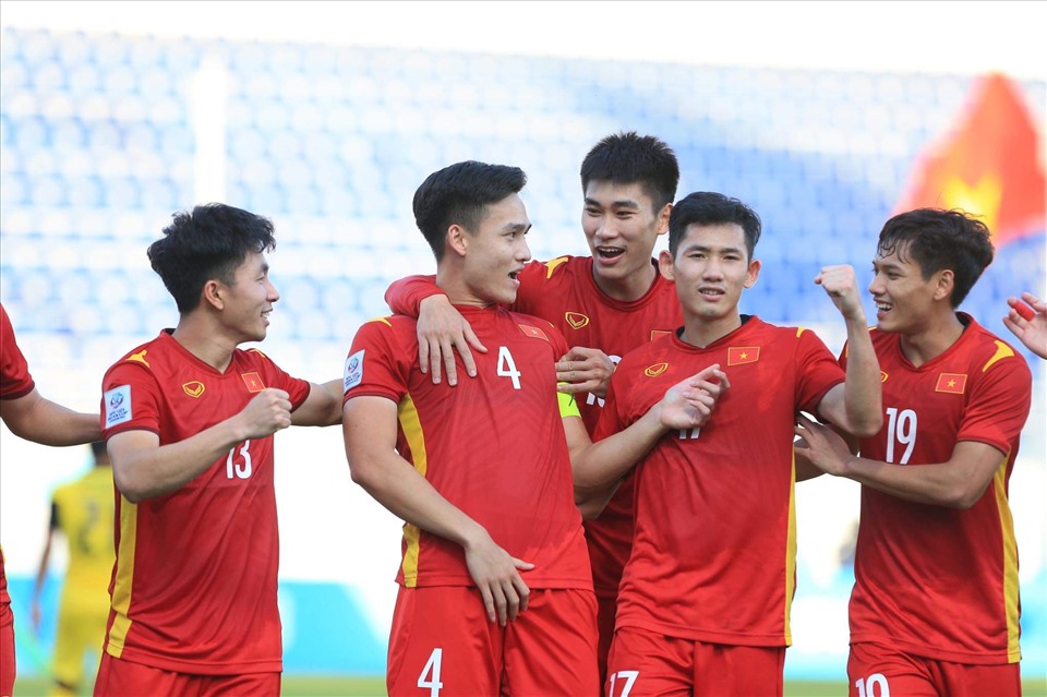 U23 Việt Nam dưới thời huấn luyện viên Gong Oh-kyun ghi được nhiều điểm nhất ở vòng bảng. Ảnh: Trung Thu