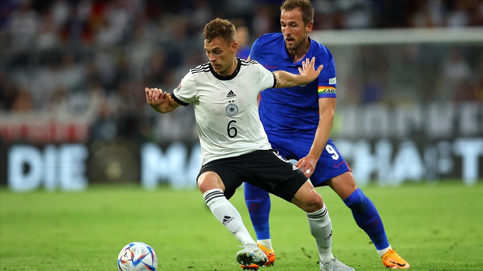 Tuyển Anh không cho thấy nhiều sự nổi bật trong hiệp 1 trước Đức. Ảnh: UEFA