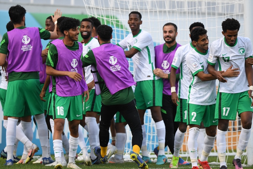 U23 Saudi Arabia là đối thủ của U23 Việt Nam tại tứ kết U23 Châu Á 2022. Ảnh: AFC