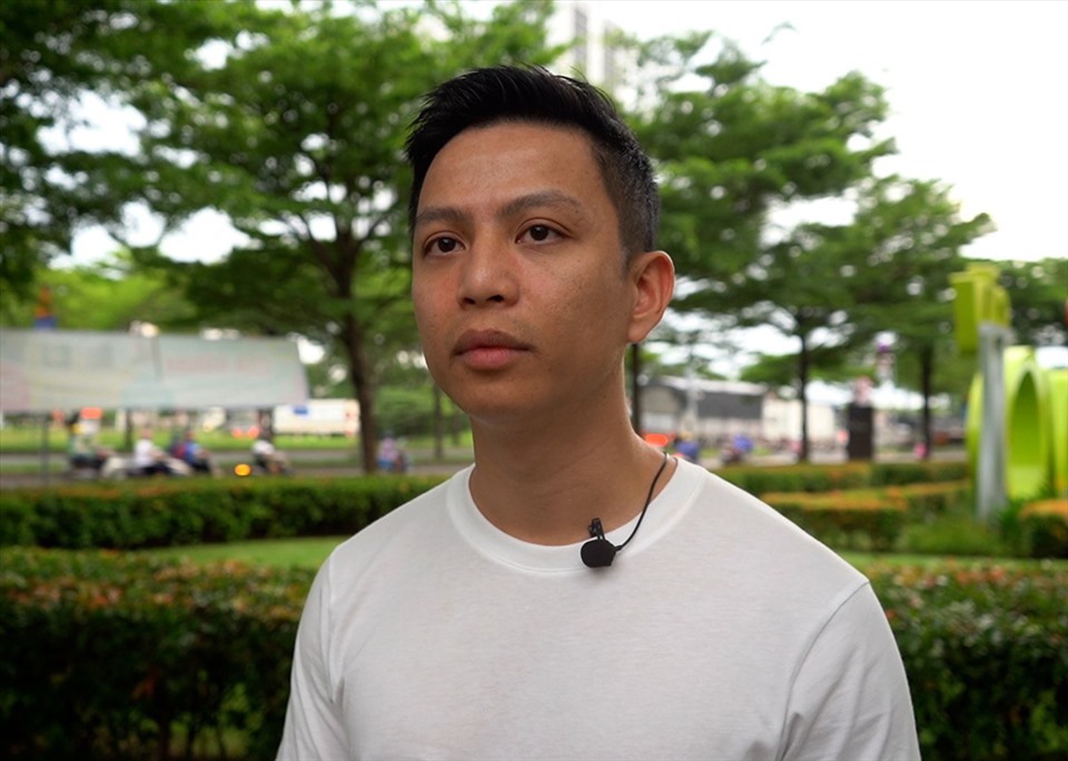 Ngô Minh Hiếu - Hiếu PC trong cuộc trao đổi với PV báo Lao Động tại SC Vivo City. Ảnh: Anh Tú.