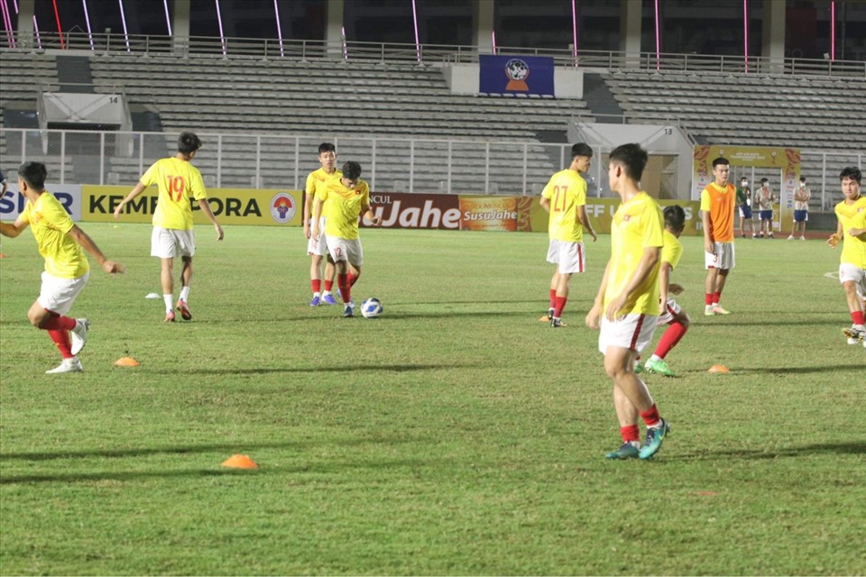 U19 Việt Nam đặt mục tiêu 3 điểm. Ảnh: VFF