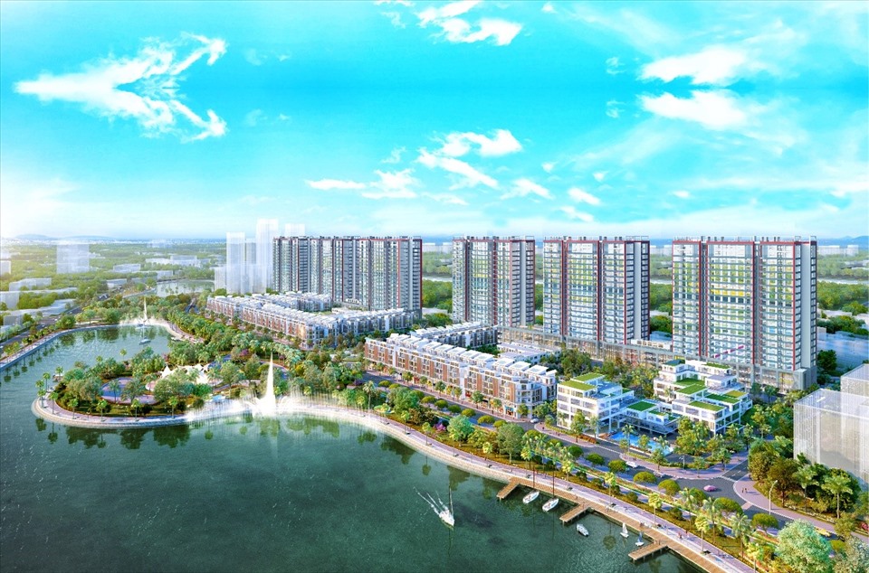 Phối cảnh tổ hợp chung cư Khai Sơn City. Ảnh Chủ đầu tư.