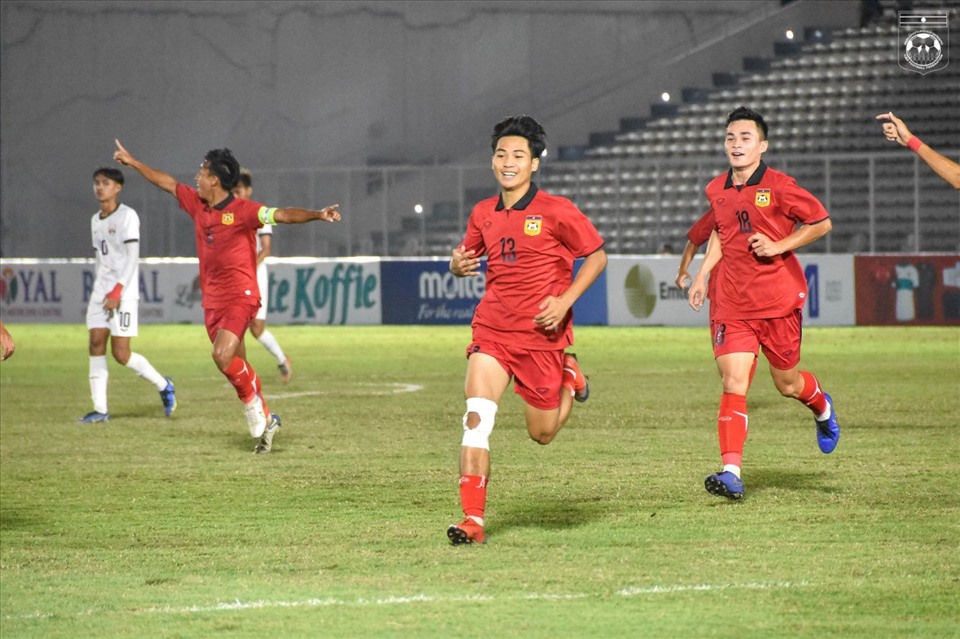 U19 Lào thi đấu ấn tượng tại vòng bảng, tuy nhiên những đối thủ của họ không quá mạnh. Ảnh: LFF