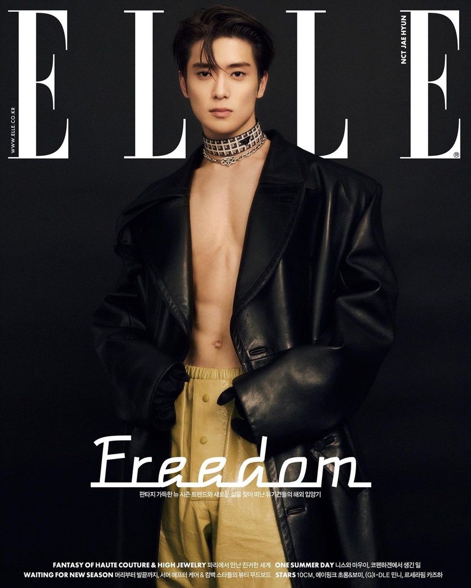 Jaehyun (NCT) xuất hiện trên trang bìa của tạp chí Elle Hàn Quốc với trang phục đến từ thương hiệu Prada. Ảnh: Instagram