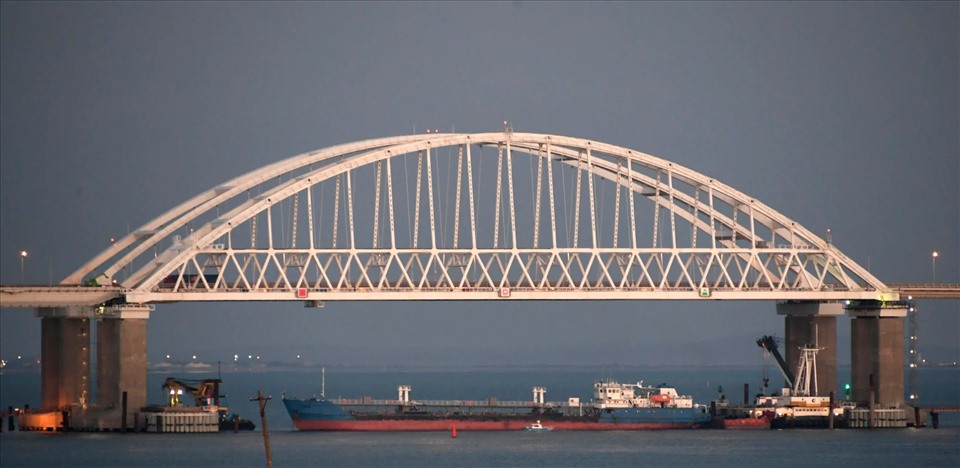 Cầu Crimea. Ảnh: AFP