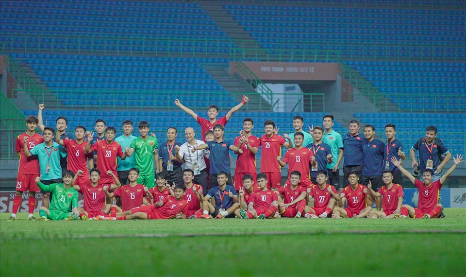 U19 Việt Nam kết thúc giải U19 Đông Nam Á 2022, chuẩn bị hướng đến vòng loại U20 Châu Á. Ảnh: VFF