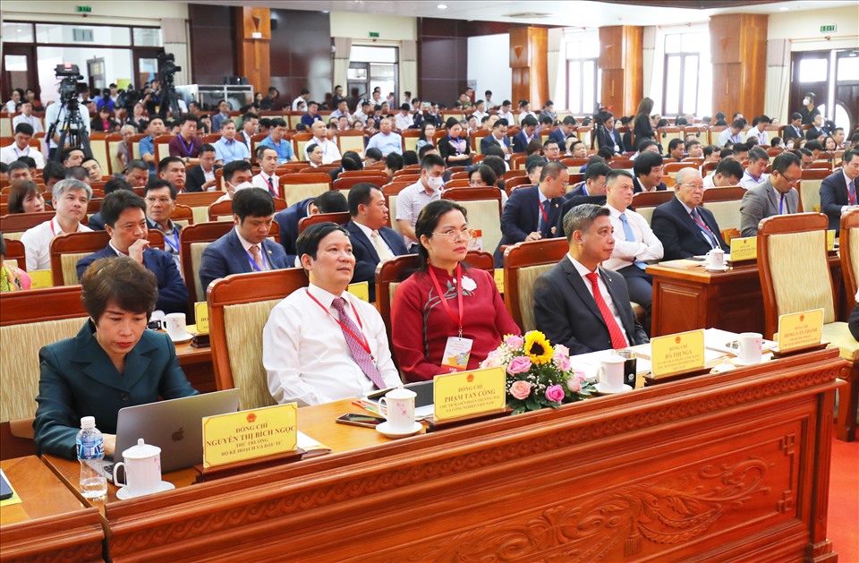 Đại biểu dự Hội nghị Xúc tiến đầu tư tỉnh Hậu Giang 2022. Ảnh: Văn Sỹ