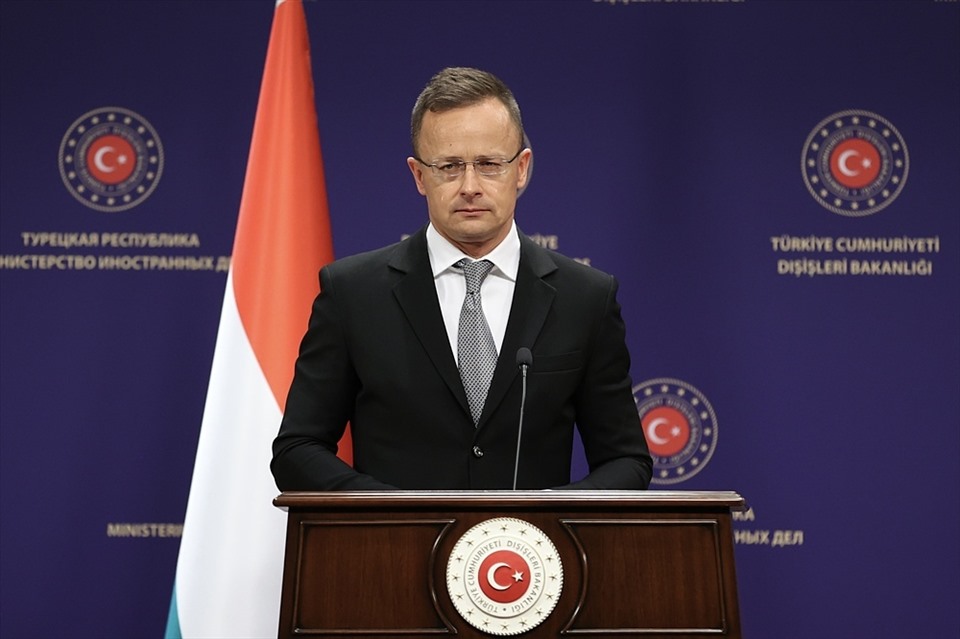 Ngoại trưởng Hungary Peter Szijjarto. Ảnh: AFP