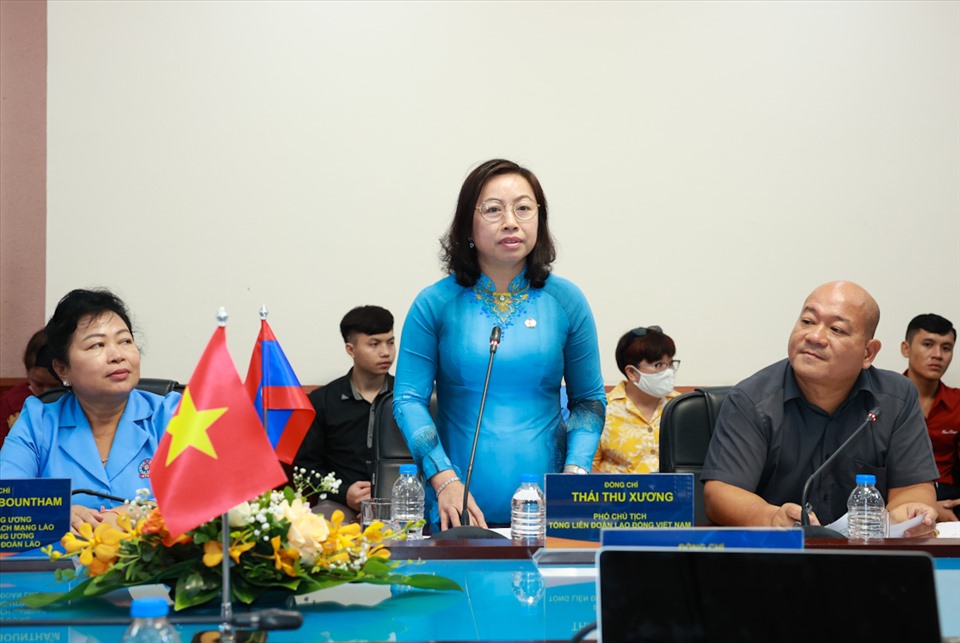Phó Chủ tịch Tổng Liên đoàn Lao động Việt Nam Thái Thu Xương. Ảnh: Hải Nguyễn