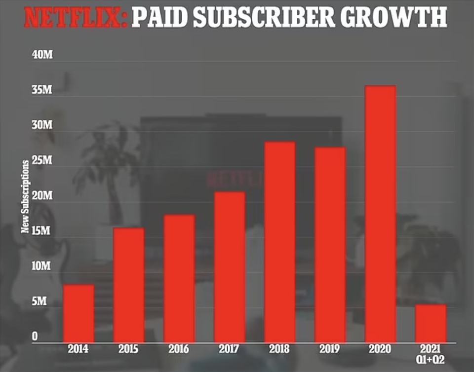Lượng người sử dụng của Netflix đã giảm mạnh trong 2 quý đầu năm 2022. Ảnh: Netflix