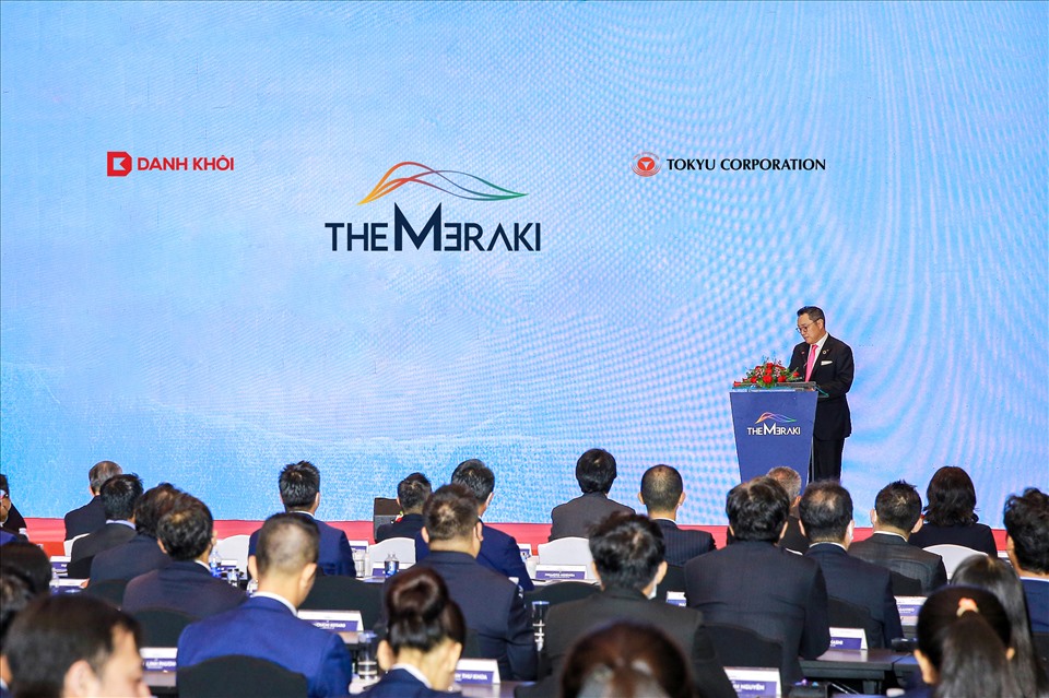 Ông Oh Dong Kun - Tổng Giám đốc đại diện Tokyu Corporation tại Việt Nam phát biểu tại Lễ ký kết hợp tác chiến lược. Ảnh: H.A