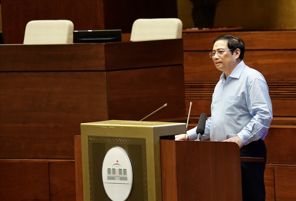 Thủ tướng Chính phủ Phạm Minh Chính phát biểu tại hội nghị. Ảnh: PV