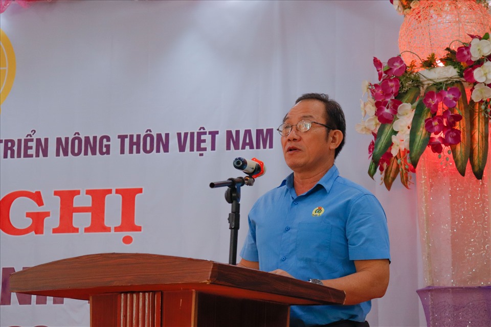 Ông Trần Văn Quý - Phó Chủ tịch Thường trực CĐ ngành NN-PTNT Việt Nam phát biểu tại hội nghị. Ảnh: Đức Tuấn
