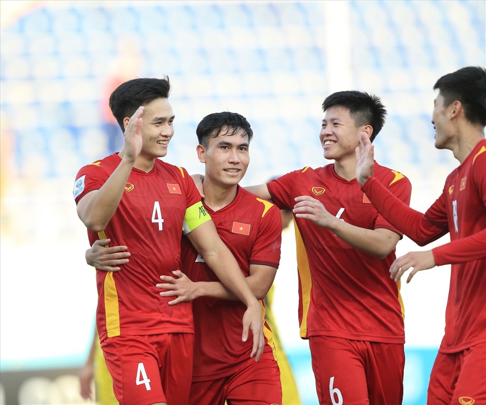 Dấu ấn của các cầu thủ trẻ Hà Nội FC trong màu áo U23 Việt Nam. Ảnh: HNFC