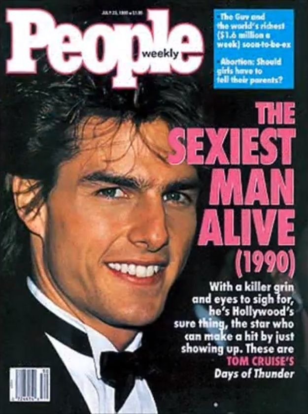Tom Cruise được tạp chí People bình chọn là “Người đàn ông quyến rũ nhất thế giới” năm 1990. Ảnh: People