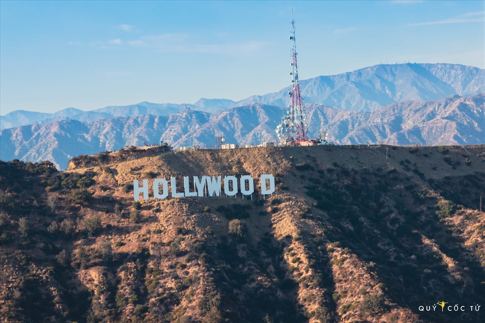 Khu trung tâm điện ảnh Hollywood nhìn từ trên cao.