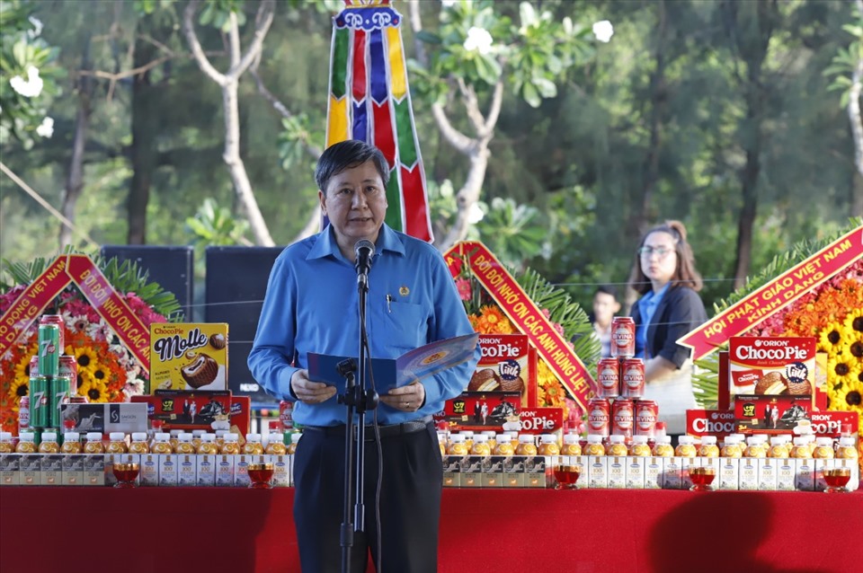 Ông Nguyễn Thanh Hải- Phó Chủ tịch Tổng LĐLĐ Việt Nam khẳng định truyền thống uống nước nhớ nguồn luôn được tổ chức Công đoàn ghi nhớ với những hoạt động thiết thực.