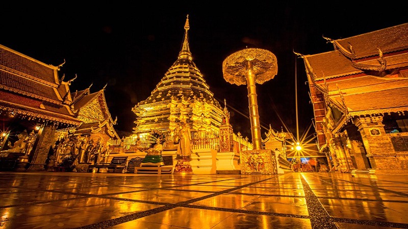 Đền thờ Wat Phrathat Doi Suthep - Ảnh: Focus Asia Travel