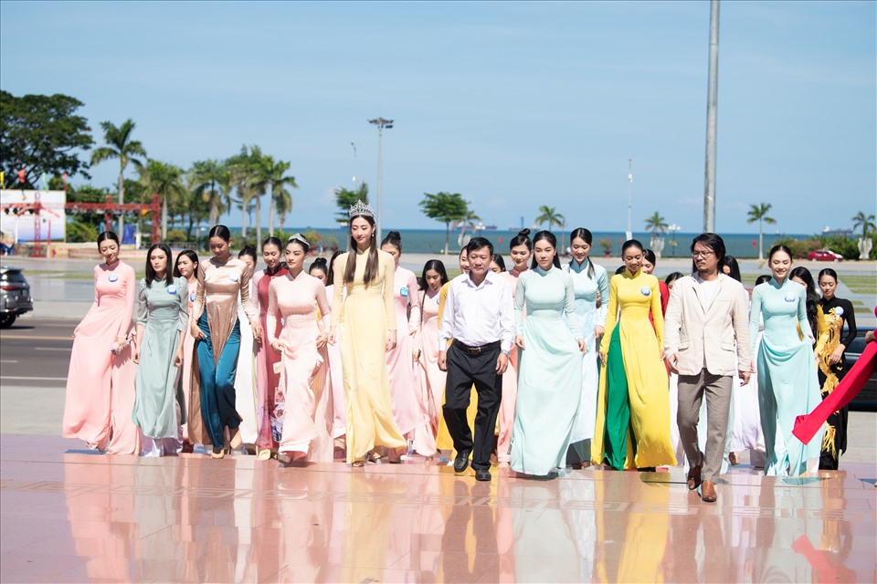Mới đây, Top 38 Miss World Vietnam 2022 đã có những hoạt động ý nghĩa nhằm gửi gắm lòng thành và lời tri ân sâu sắc dành cho mảnh đất Quy Nhơn, Bình Định. Ảnh:NSCC