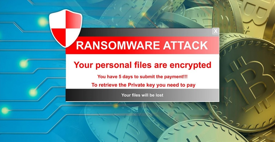Mã độc tống tiền (ransomware) bắt nạn nhân phải trả tiền trong thời hạn nhất định để lấy lại tài liệu. Ảnh chụp màn hình