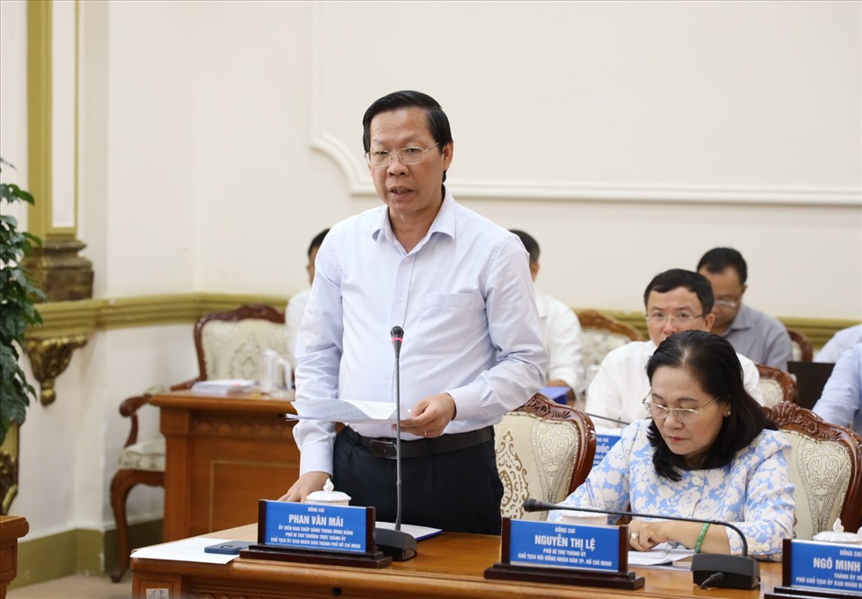 Chủ tịch UBND TPHCM Phan Văn Mãi.  Ảnh: TTBC