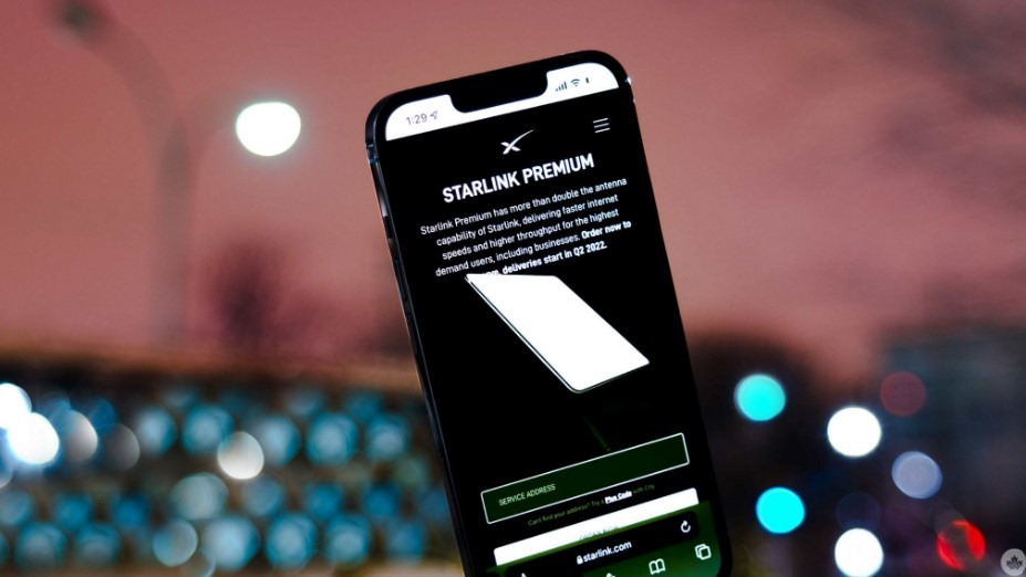 Tính năng “Starlink Premium” dành cho người dùng iPhone. Ảnh chụp màn hình.