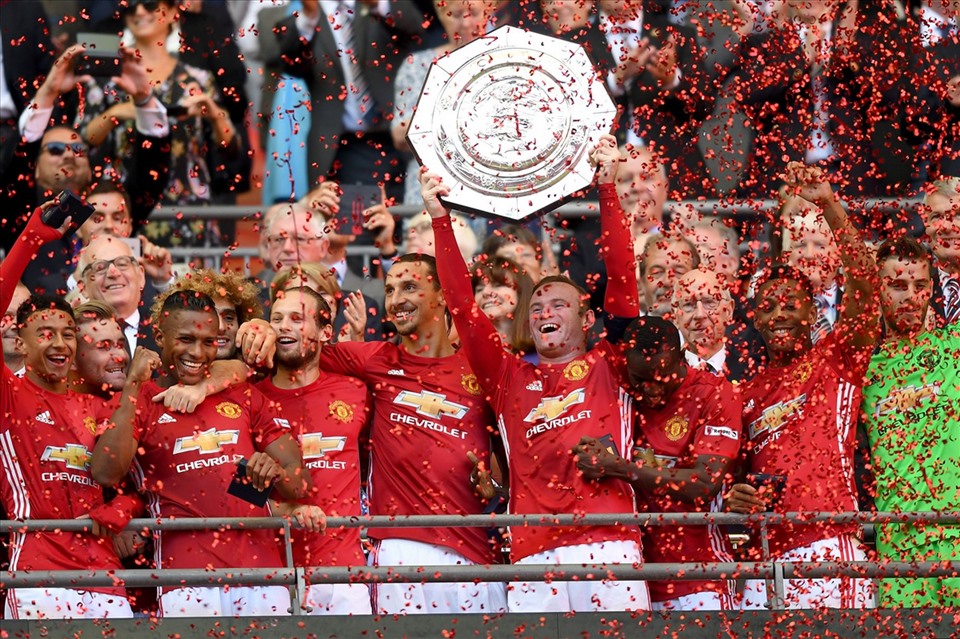 Man United là đội thành công nhất trong lịch sử Community Shield, nhưng lần gần nhất chiến thắng là năm 2016. Ảnh: The FA