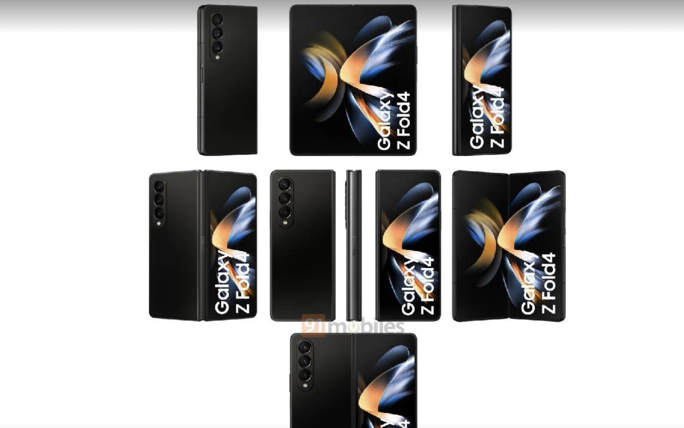 Cận cảnh Galaxy Z Fold 4. Ảnh chụp màn hình