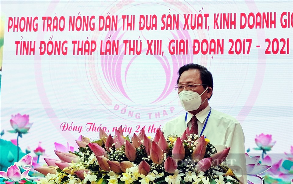 Ông Nguyễn Văn Nguyện, Chủ tịch Hội Nông dân tỉnh Đồng Tháp bị kỷ luật bằng  hình thức Cảnh cáo do có khuyết điểm, vi phạm. Ảnh: CTV