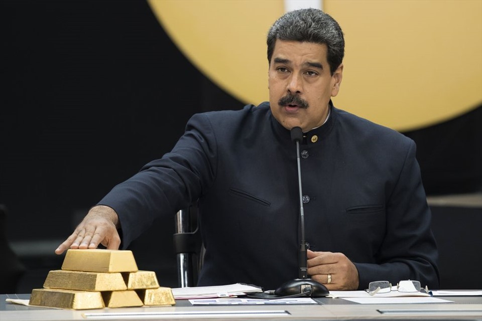 Tổng thống Venezuela Nicolas Maduro yêu cầu Anh trả vàng. Ảnh: AFP