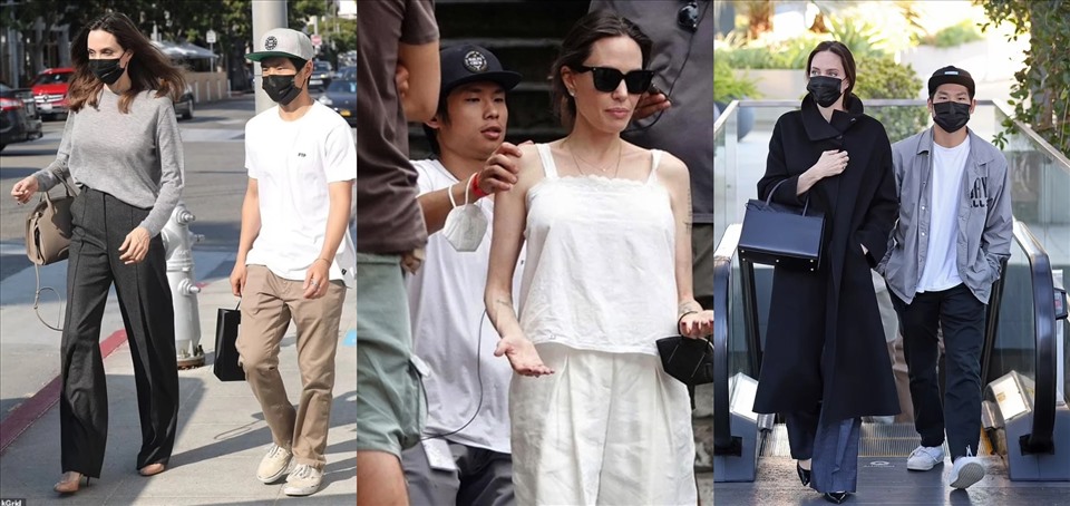 Pax Thiên sát cánh, đồng hành với Angelina Jolie nhiều hơn kể từ khi cô ly hôn chồng cũ. Ảnh: AFP.