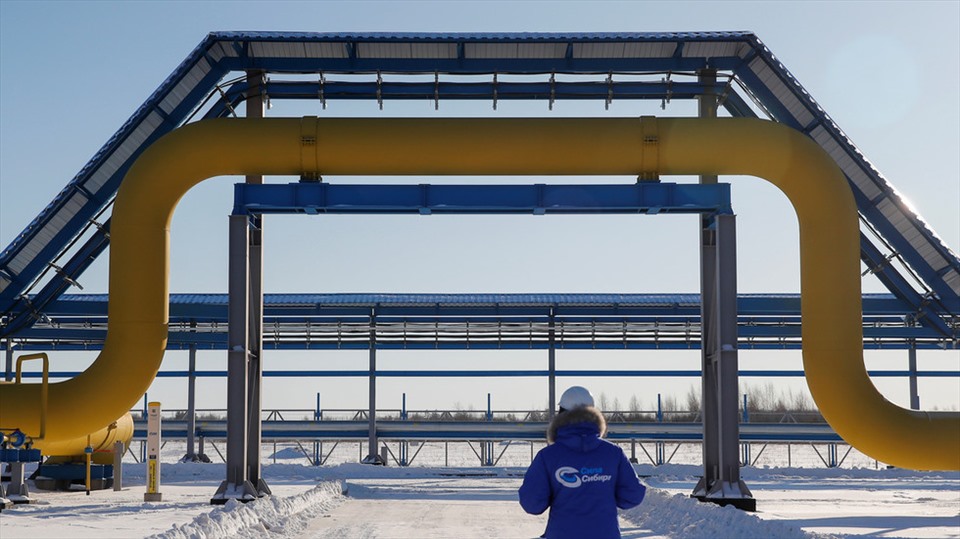 Đường ống Sức mạnh Siberia (Power of Siberia) dẫn khí đốt từ Nga sang Trung Quốc. Ảnh: Reuters