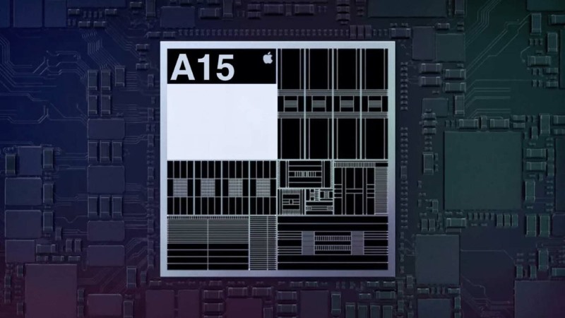 Apple A15, con chip được trang bị cho dòng iPhone 13. Ảnh: Apple
