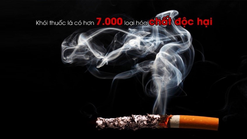 Triệt tiêu khói thuốc sẽ giúp giảm 95% hàm lượng các tác nhân gây hại cho người hút thuốc.