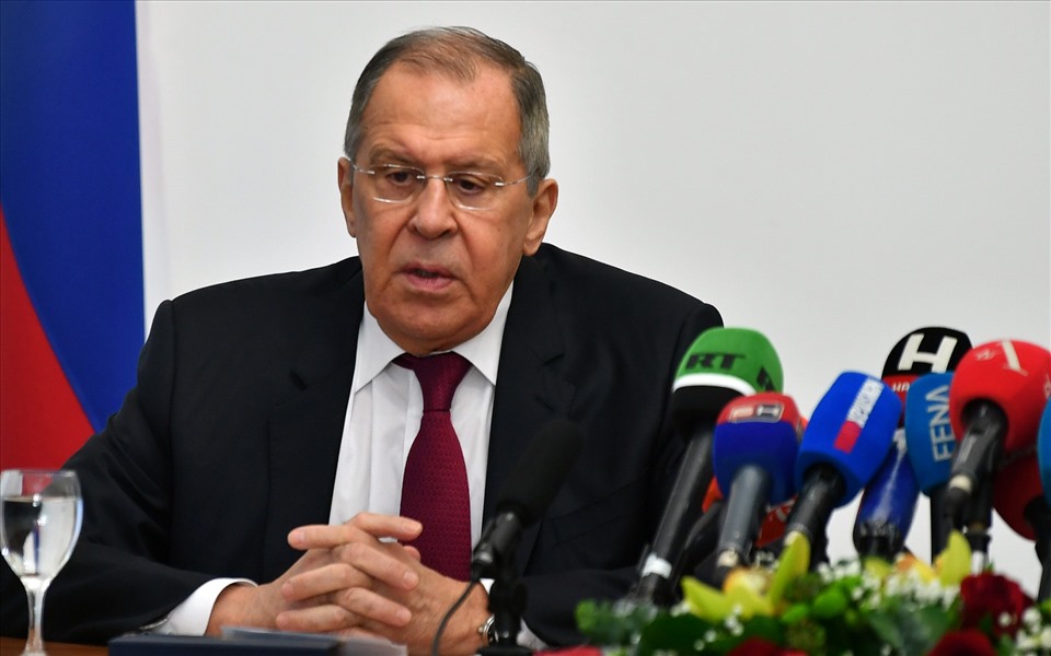 Bộ trưởng Ngoại giao Nga Sergey Lavrov. Ảnh: AFP