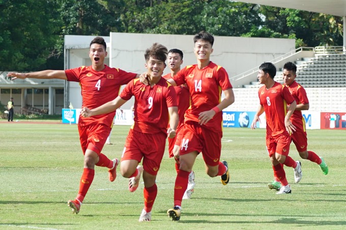 U19 Việt Nam có thể sử dụng đội hình dự bị trận gặp U19 Brunei. Ảnh: VFF