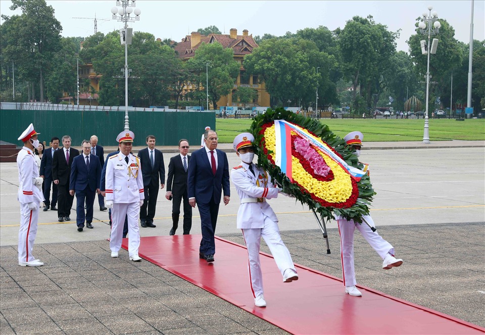 Bộ trưởng Ngoại giao Nga Sergei Lavrov thăm Việt Nam từ ngày 5 đến ngày 6.7.2022.  Ảnh: Hải Nguyễn